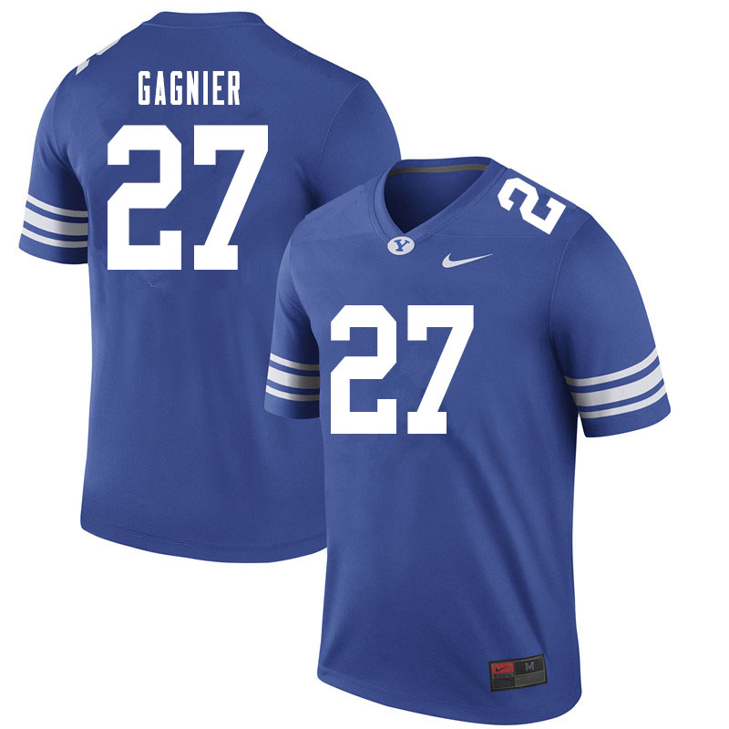Men #27 Tavita Gagnier BYU Cougars College Football Jerseys Sale-Royal - Click Image to Close